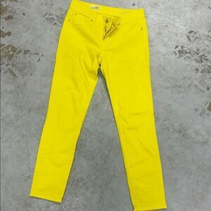 Bright Yellow Women's Jeans GAP Leggings Jean Skinny Size 0 LIKE NEW